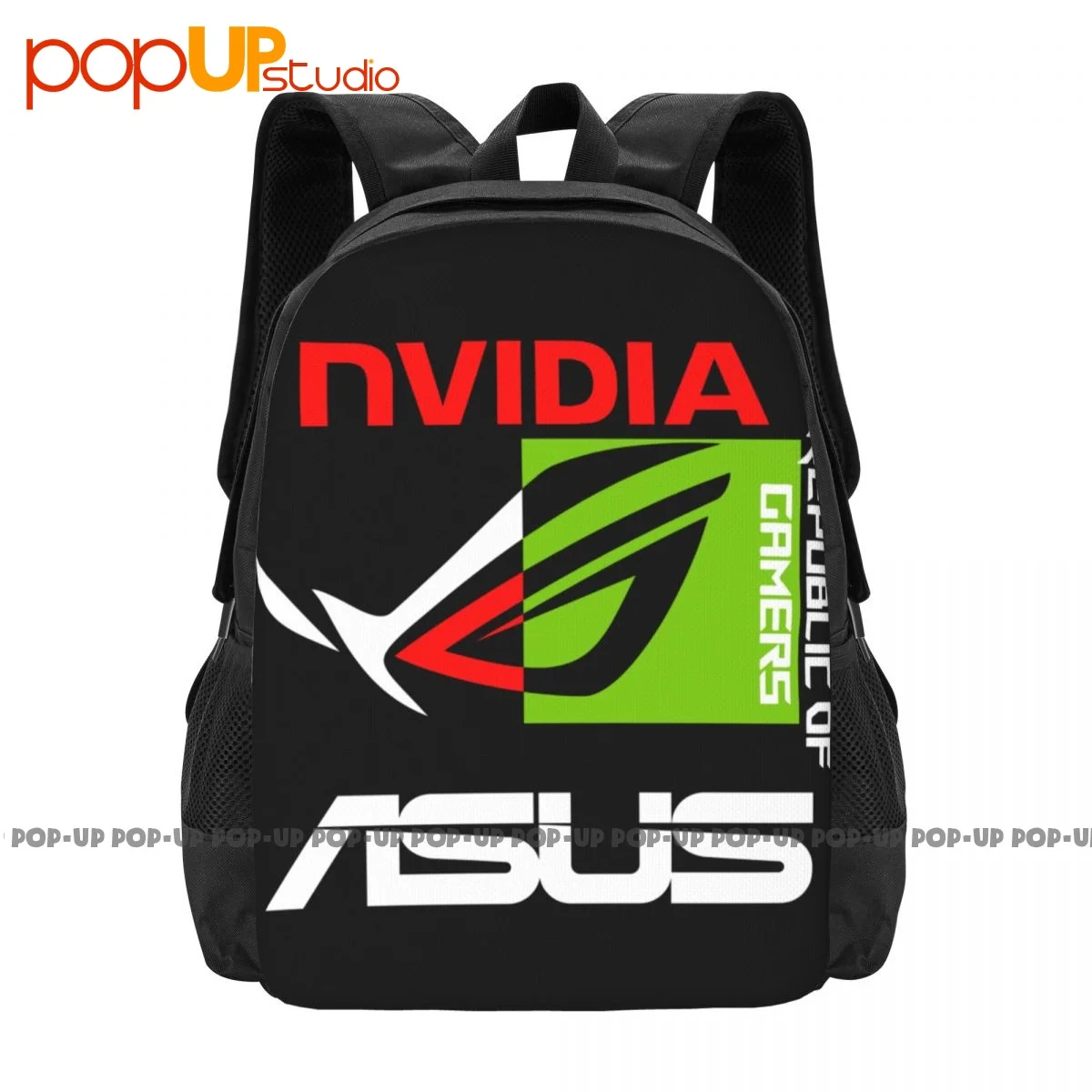 

Nvidia X Asus Rog Republic Of Gamers Lap Pc 01 Backpack Large Capacity Print Training Personalised Outdoor Running