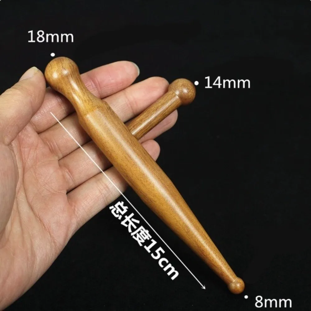 Wellness Tool Ergonomic Acupuncture Stick Portable Handheld Design Sandalwood Massage Stick Durable Foot Massage Stick Meridian
