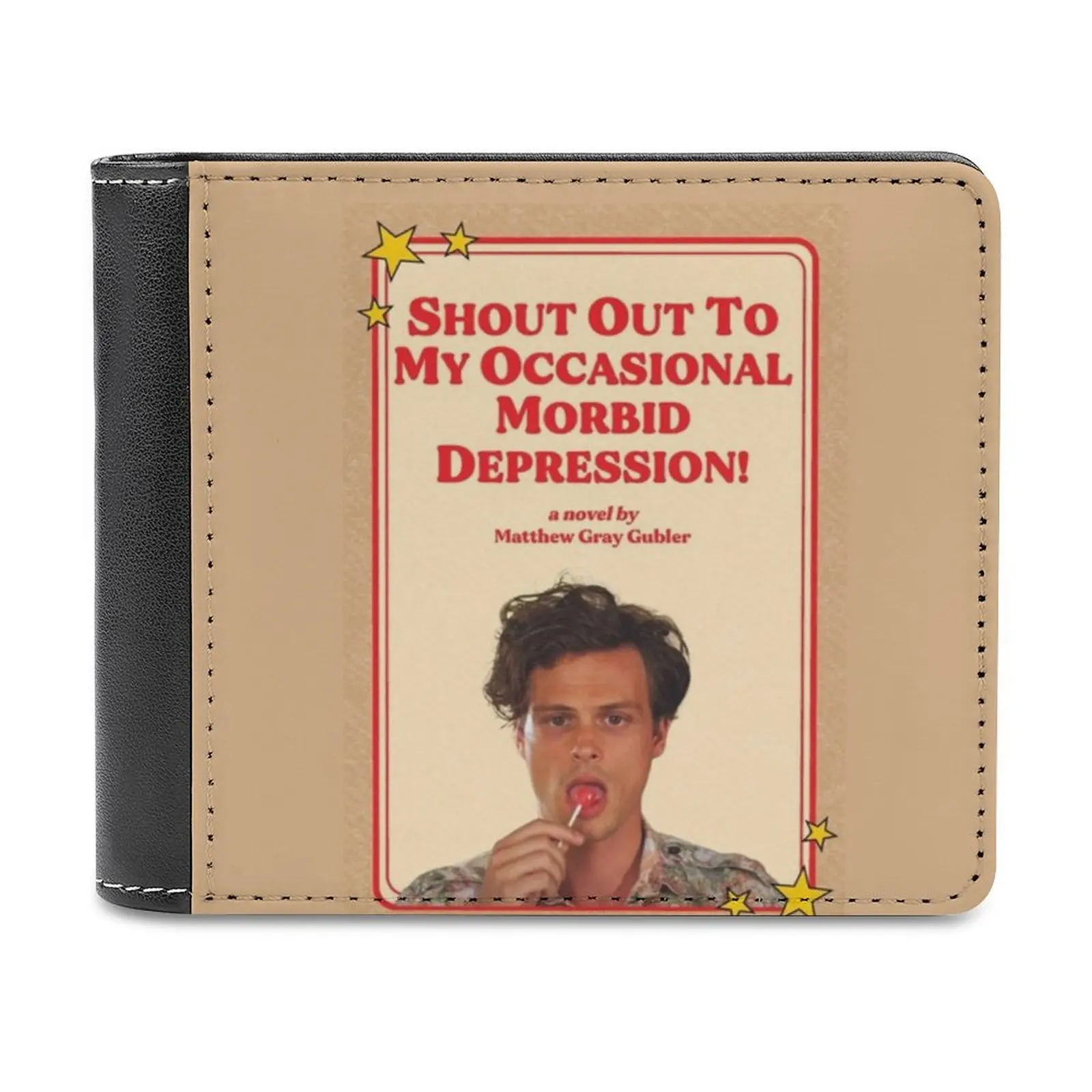 ツイートメイドブック Mgg レザー財布メンズクラシックブラック財布クレジットカードホルダーファッションメンズ財布マシュー・グレイ・ガブラー刑事