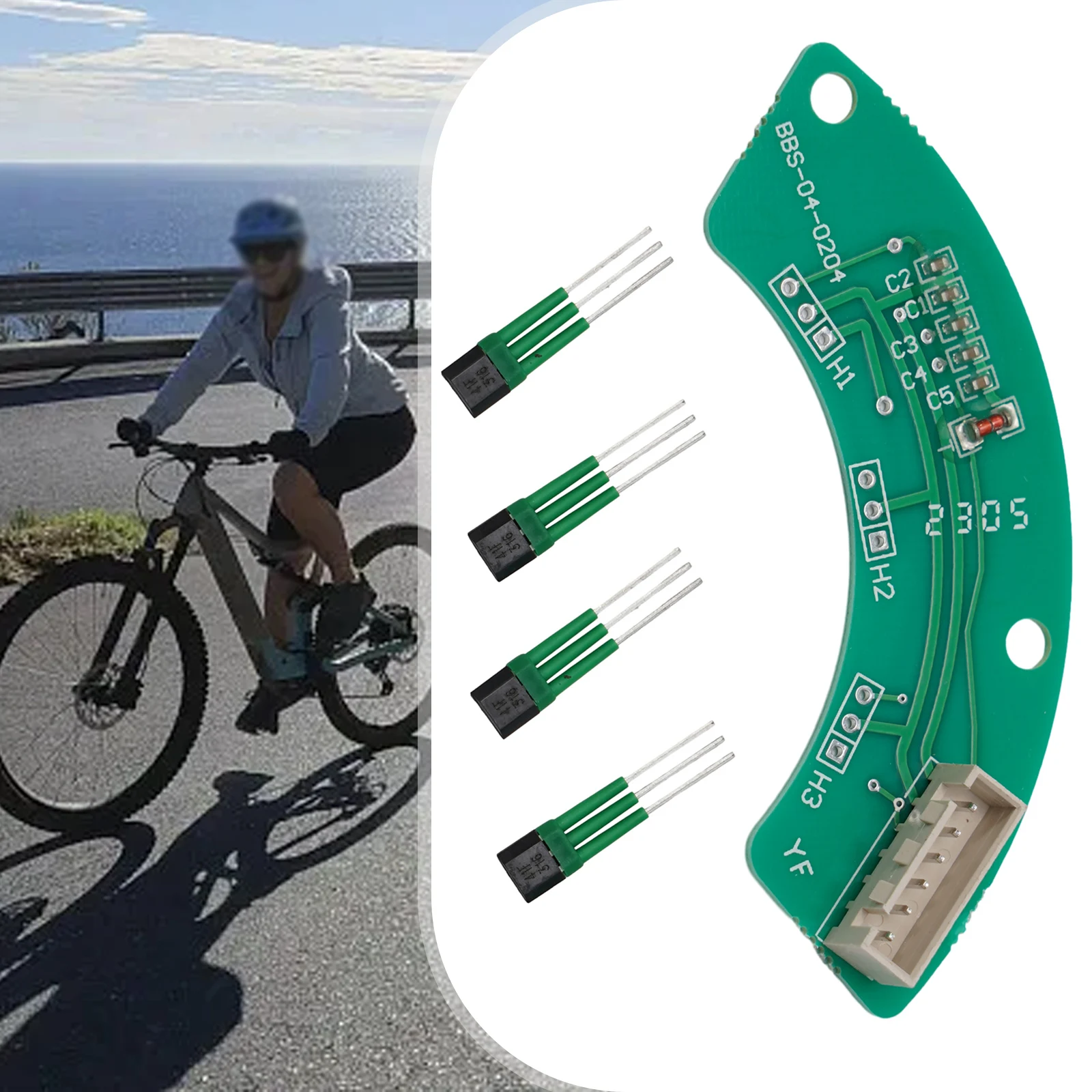 

1 шт., плата датчика Холла для электрического велосипеда, средняя плата двигателя Холла для Bafang BBS0102 G340/G320 HD, печатная плата Холла, замена деталей