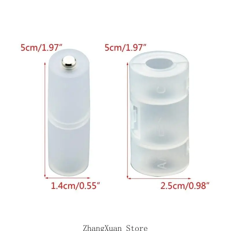 AAA to AA Battery Converter Flexible Environmental Material Holder Energy Saving 3XUF