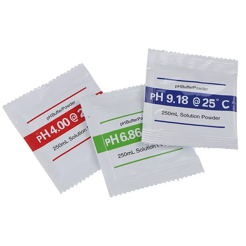 [Superx&KND]60Pcs PH Powder Solution Buffer Calibration Sachet PH4.00/ PH6.86/PH9.18 PH Calibration Solution Packets