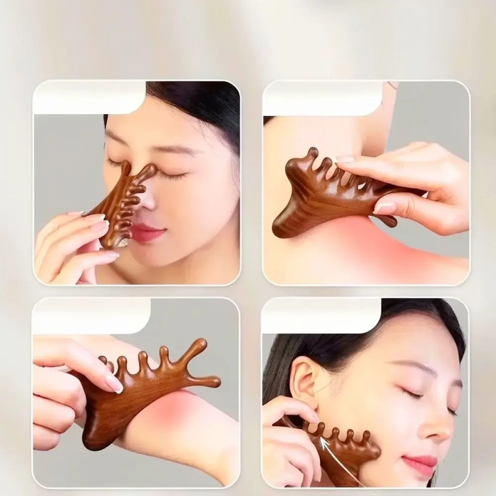 Scalp Meridian Massage Comb Face Eye Relaxer Scraper Tool Portable Health Device Ergonomic Daily Care Relaxation Body Accessory