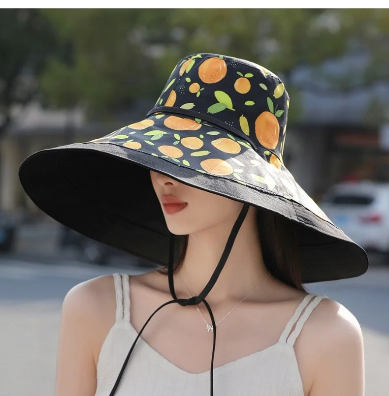 

Large-brimmed Sun Hat Reversible, Casual Minimalist, Sun Protection Beach Breathable Soft UPF50+