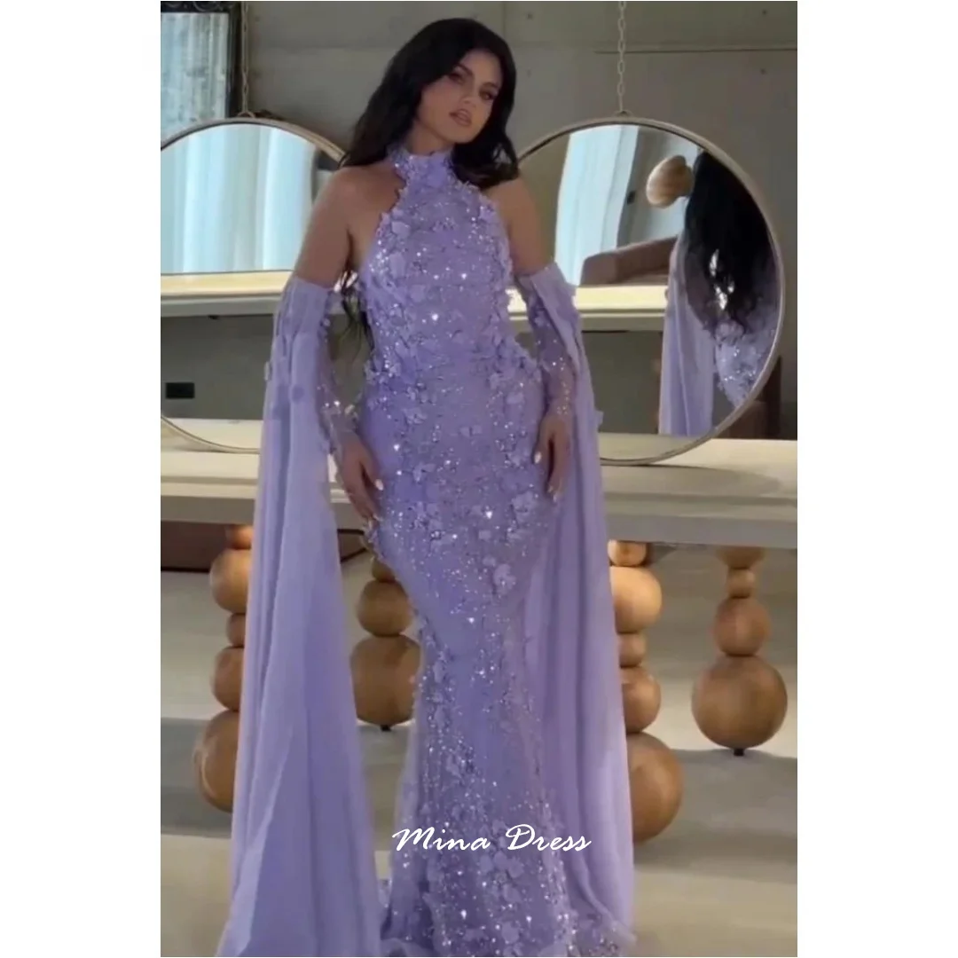 

Mina Customized Purple Luxurious Women's Evening Dresses for Special Occasions Evening Dress Luxury Elegant Womens Party Dresses
