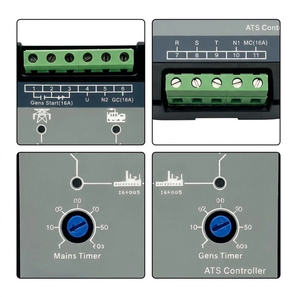 HAT310 Control Panel for Generator Installations with For ATS Functionality and Diagram-Guided Terminal Identification