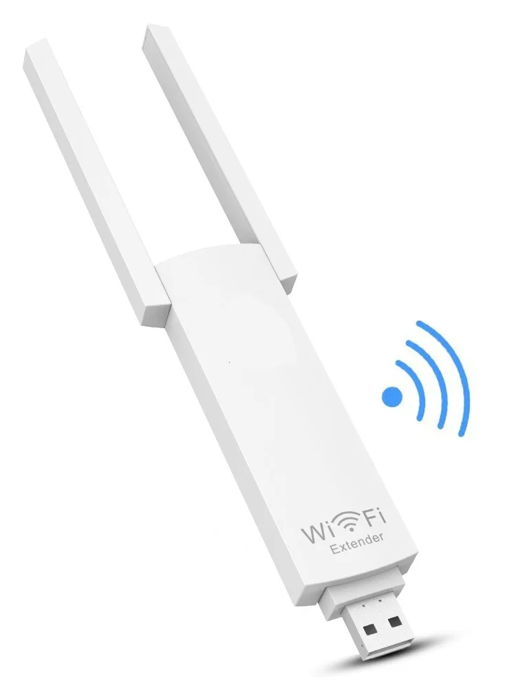 PIX-LINK UE02 راوتر لاسلكي واي فاي مكرر USB بالطاقة واي فاي المدى موسع 300Mbps مكبر صوت أحادي مع هوائيات مزدوجة