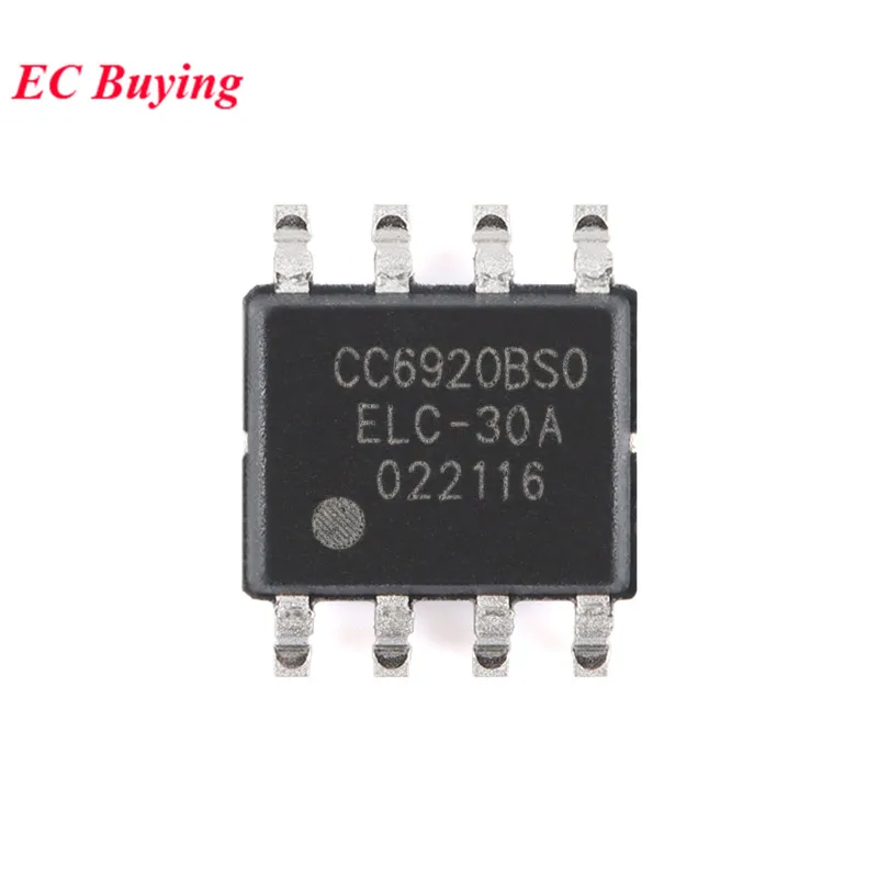 CC6920 6920B CC6920BSO 5A 10A 20A 25A 30A 40A 50A SOP-8 Hall Effect Current Sensor Isolation Voltage 3.5kV Single Chip IC New