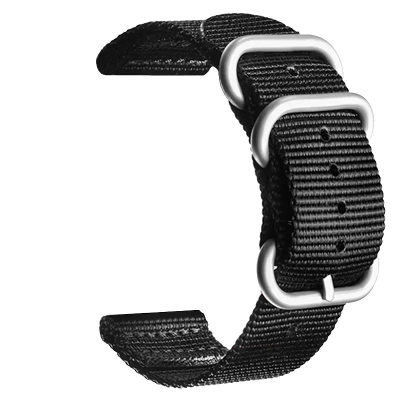 2026newNORTH EDGE Strap Black Nylon Silicone Outdoor Strap 22MM Compatible Apache 46 EVOQUE 1st Generation 2025