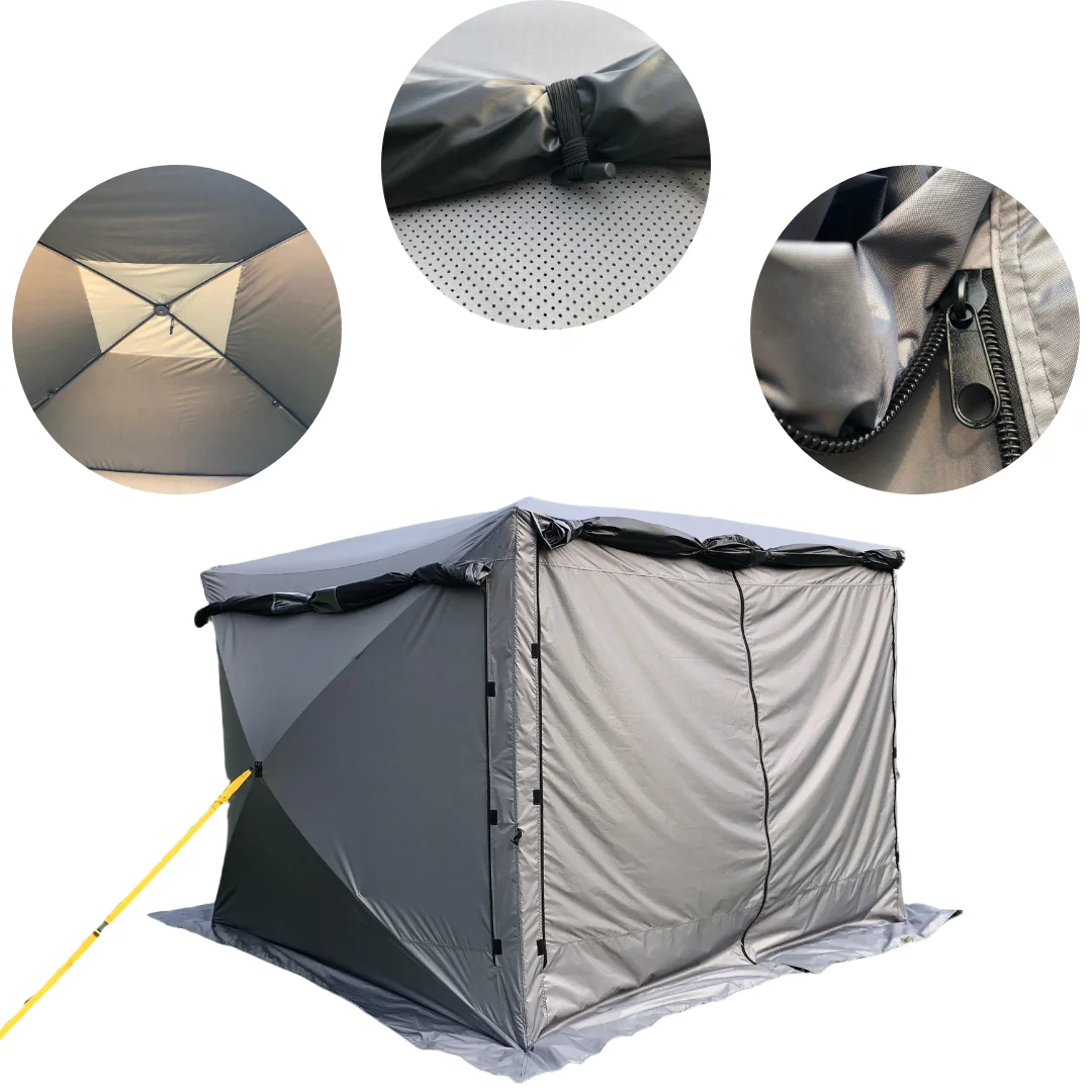 2026 Wholesale Automatic Four-Season Desert Camouflage  Tent with Large Space HUB Sun Block Privacy Quick Set Pop-Up Shelter Out
