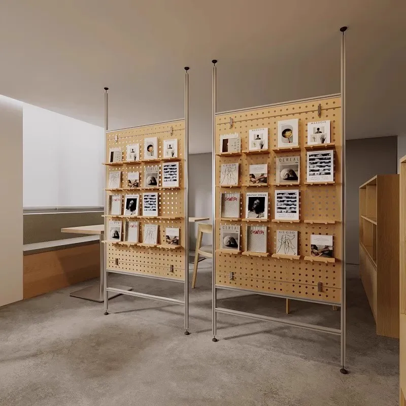 Ocean Panel Display Cabinet Display Rack Aluminum Profile Cave Board Birch Display Cabinet Shelf Storage Cabinet Locker Shelf