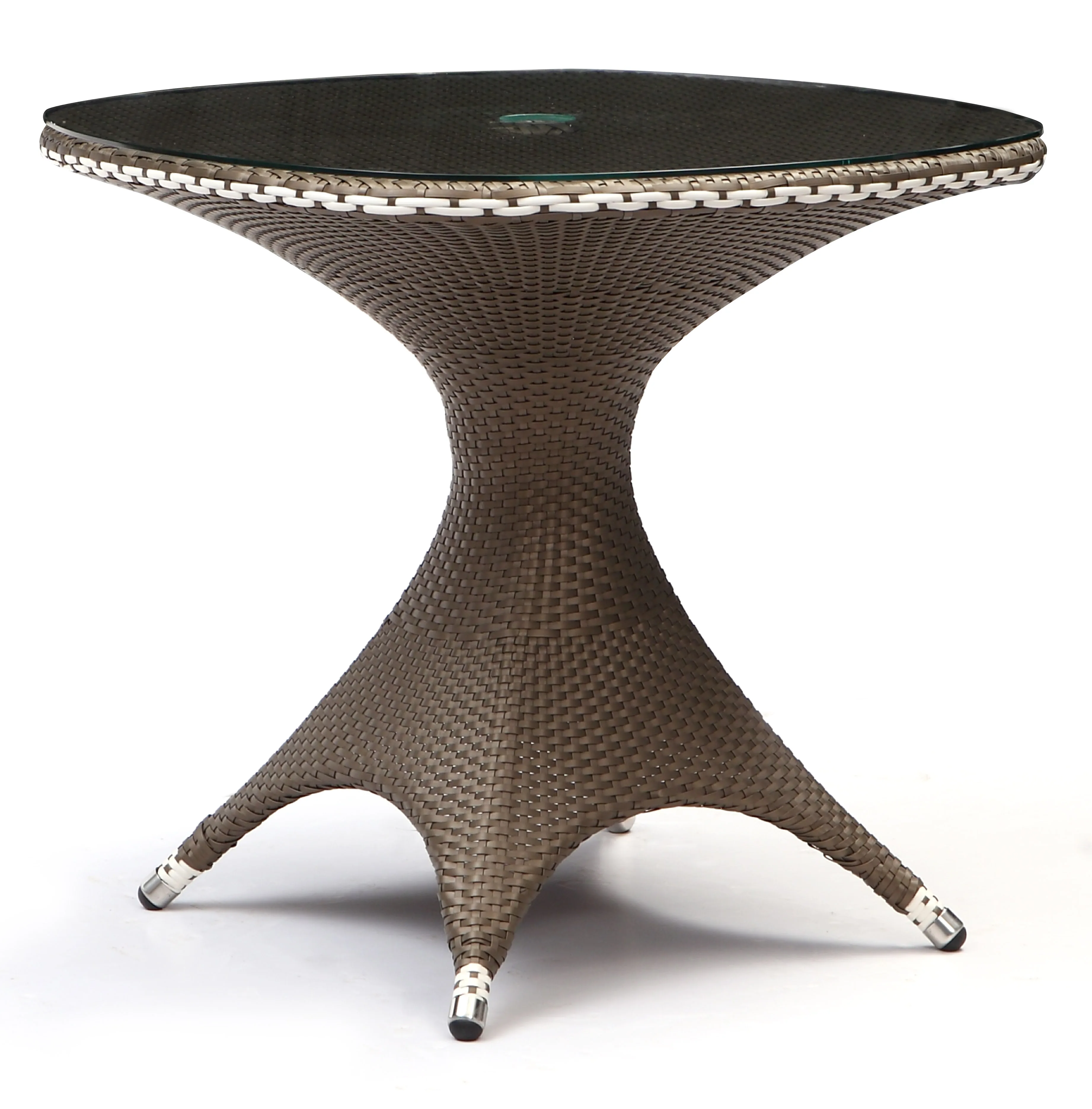 Großhandel Widerstand Moderne Outdoor Garten Runde Couchtisch Rattan Korbmöbel Set Für Villa