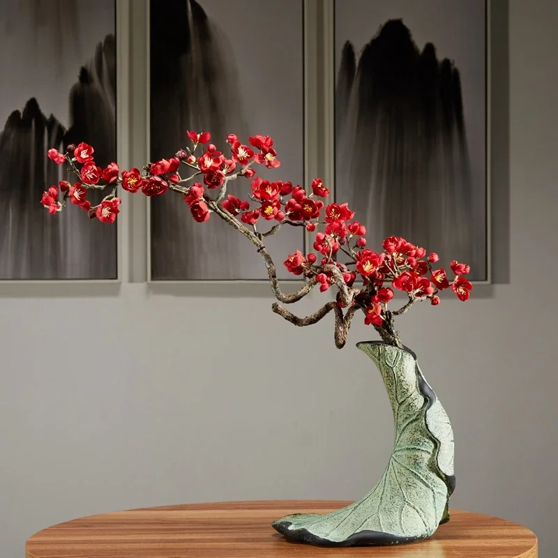 Imitation proud plum blossom set ornaments home decoration