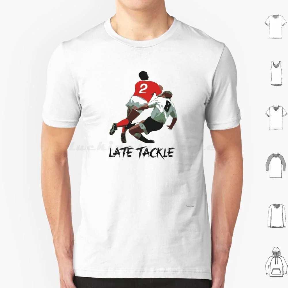 Late Tackle T Shirt Cotton Men Women DIY Print Late Tackle Gazza Spurs Football Soccer Cool Foul Gascoigne Retro Paul Vintage