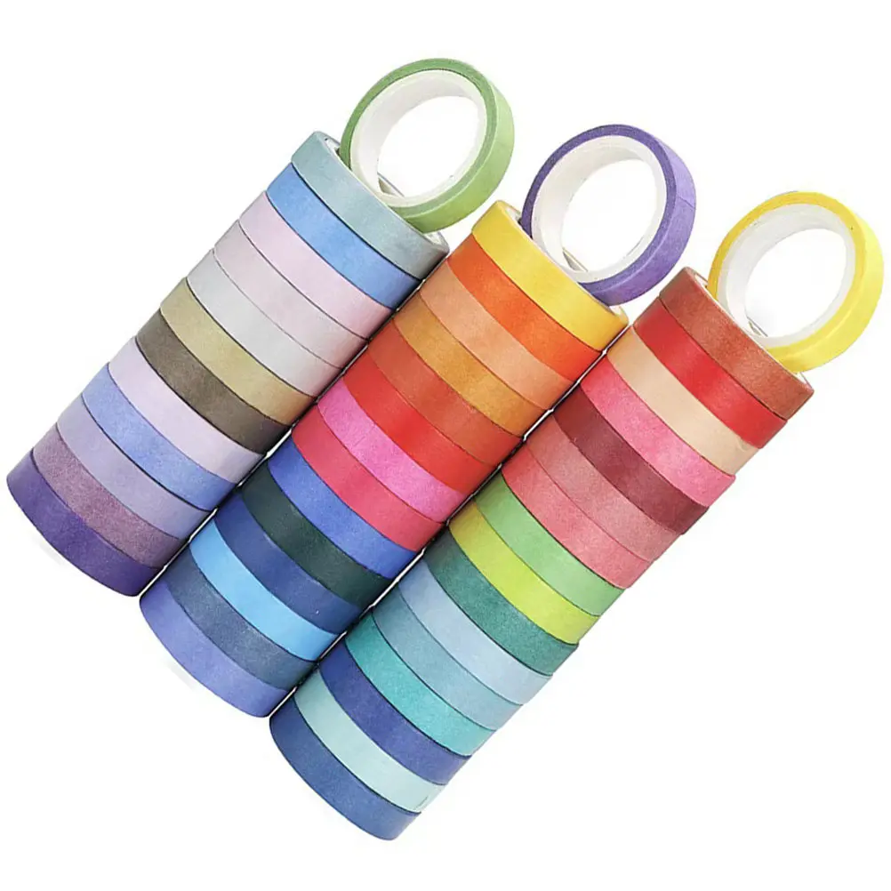 60-rolls-pure-color-washi-tape-decorative-thin-paper-adhesive-tape-for-diy-crafts-gift-wrapping-scrapbook-notebook