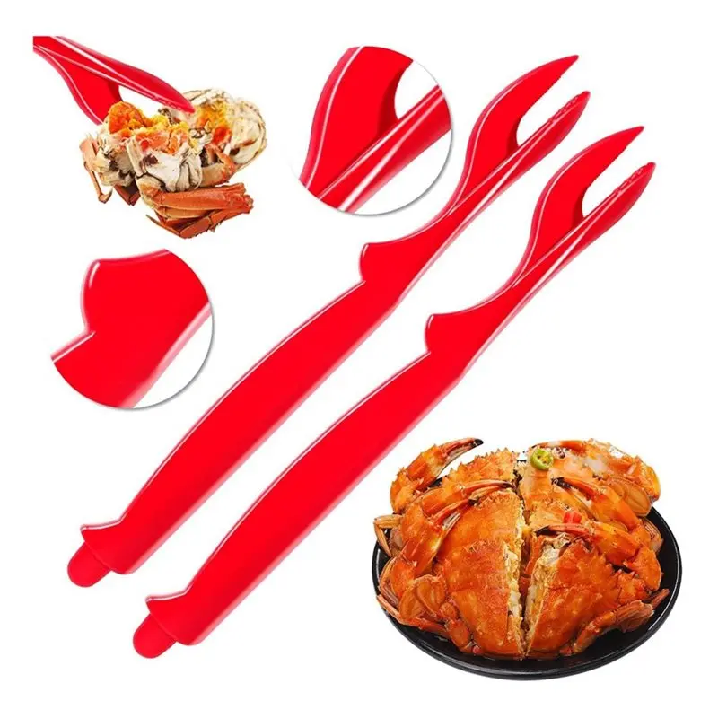 HRBAJ-20Pcs Crab Legs Crackers - Crackers Picks Tools Set For Lobster, Crab, Crawfish, Prawns, Shrimp, Easy Opener