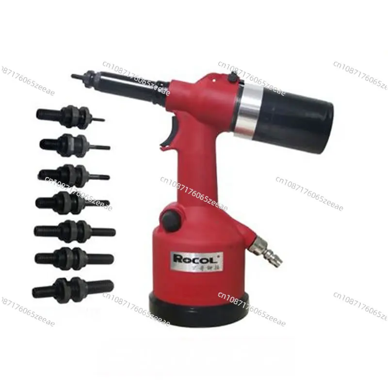 Pneumatic riveting gun, automatic riveting nut gun, M8M6 pneumatic riveting tool, air pressure 5-7bar, tensile force 19.1KN