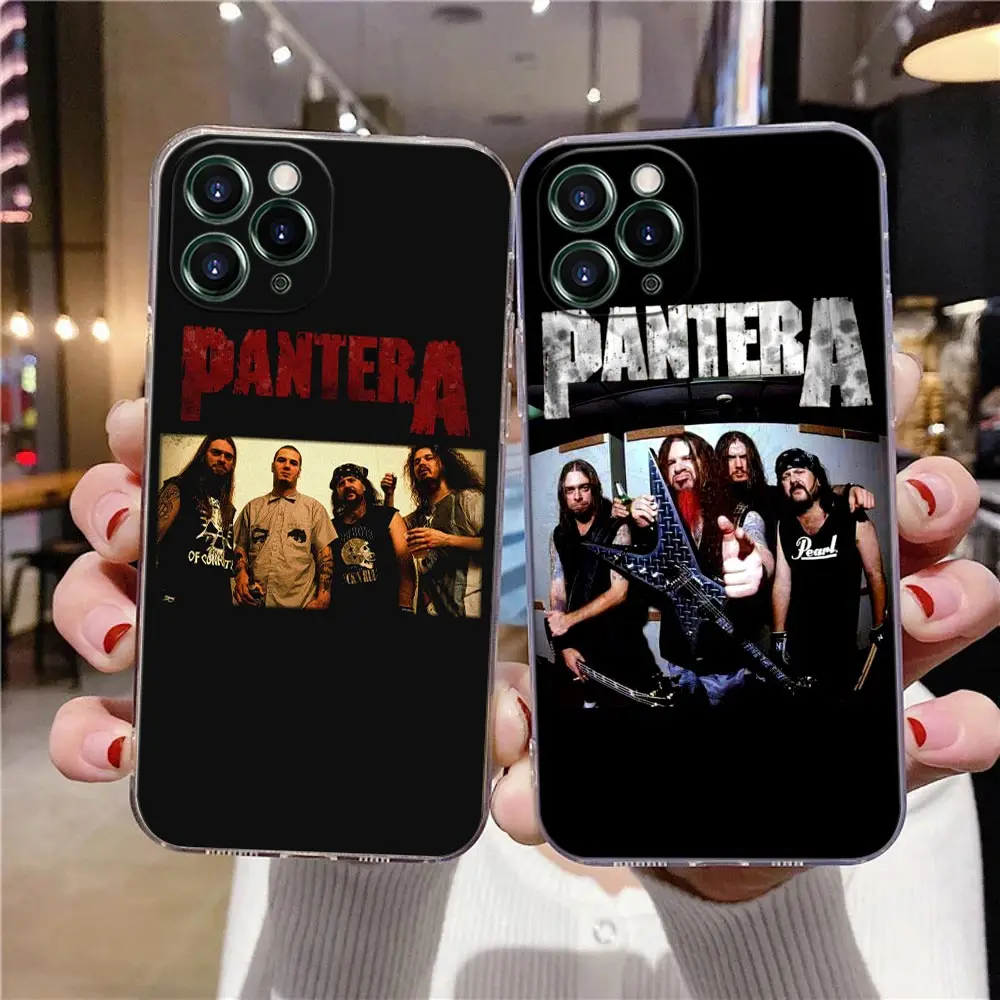 Clear Case For iPhone 16 15 14 13 12 11 Pro Max Mini Xs XR 8 Plus Dimebag Pantera Rock Band Darrell Cover For iphone 16 Pro Case