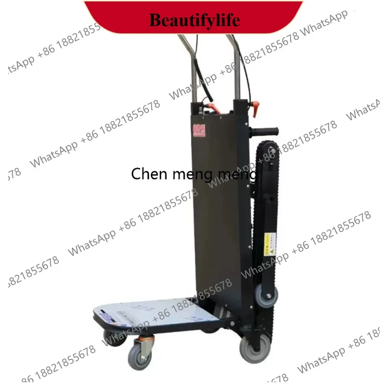 Z189 Rail Type Electric Crawler Foldable Shopping Storage Cart Industrial Stair Climbing Tool