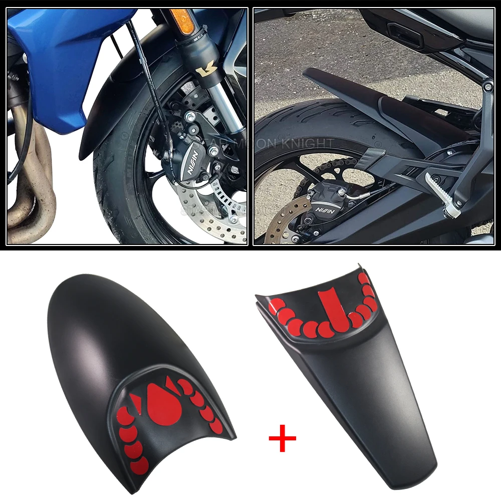 For Tiger Sport 660 Sport660 2022 2023 - Accessories Motorcycle ABS Front Fender Hugger Extension Rear Mudguard Extender