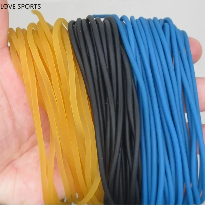 1000g/lot New High Elastic Release For Rubber Fishing Rope Diameter 2mm Solid Elastic Rubber Line Elastic Fishing Line Wholesale