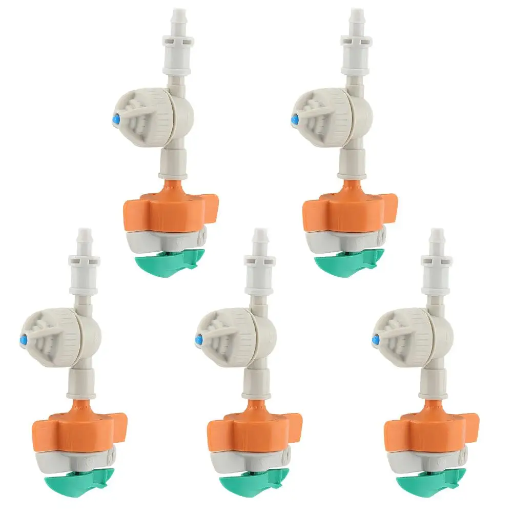 

5pcs Rotary Sprinkler Set Antidrip Hanging Sprayer Garden Irrigation System Micro Drip Fitting