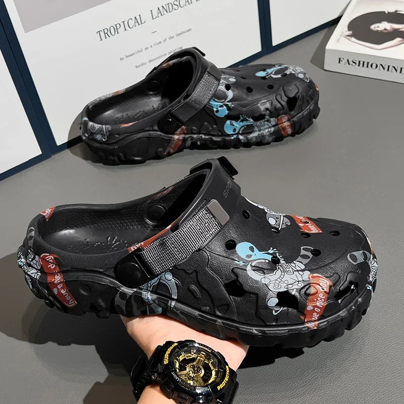 Men Shoes Slippers Men Garden Flat Sandals Platform Sandals Man Summer Sandals 2025 Male Sneakers Outdoor Flip Flops Home Clogs view 4