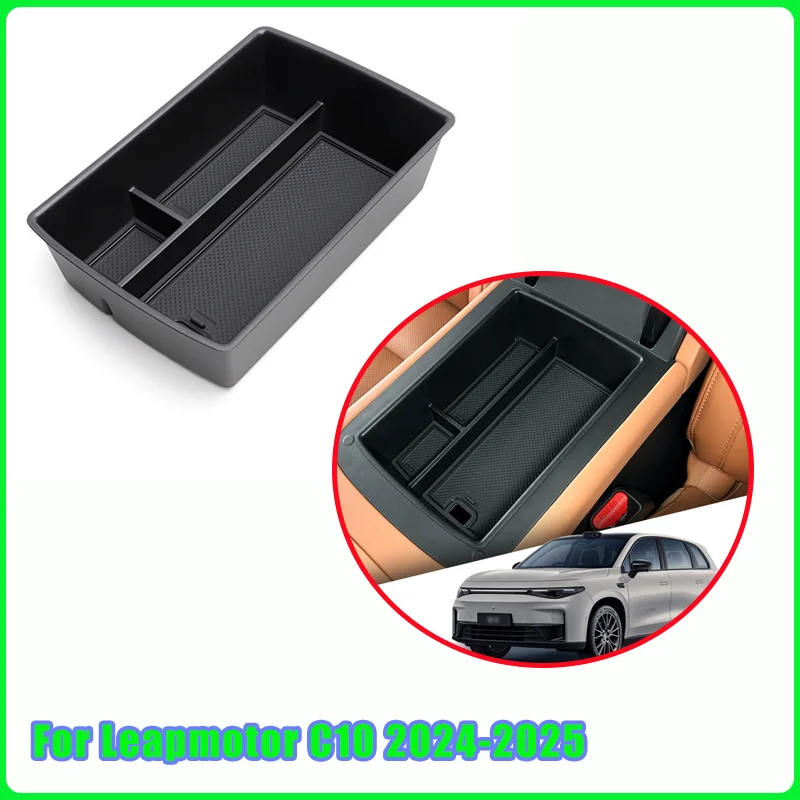 

Car Armrest Storage Box Organizer Case for Leapmotor C10 2024-2025 Auto Interior Accessories Center Console Storage Tray