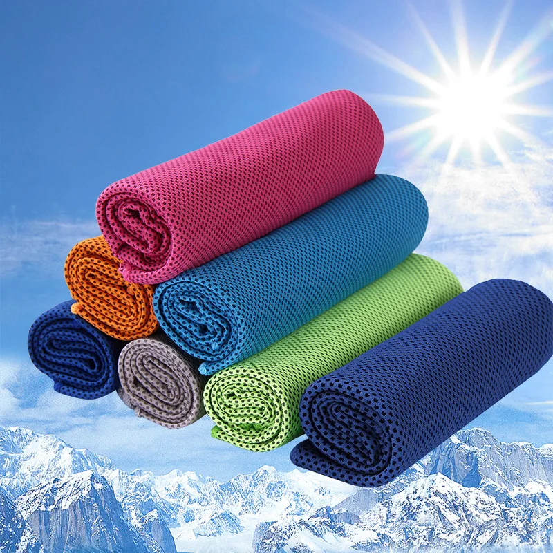 30x100 cm cooling microfiber towel sports towel beach towels gym sports towels outdoor quick dry cold feeling