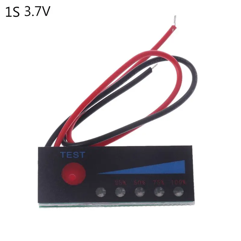 Battery Tester LCD Display Meter Battery Capacity Tester Percentage Display Panel 1S 2S 3S 4S 12V