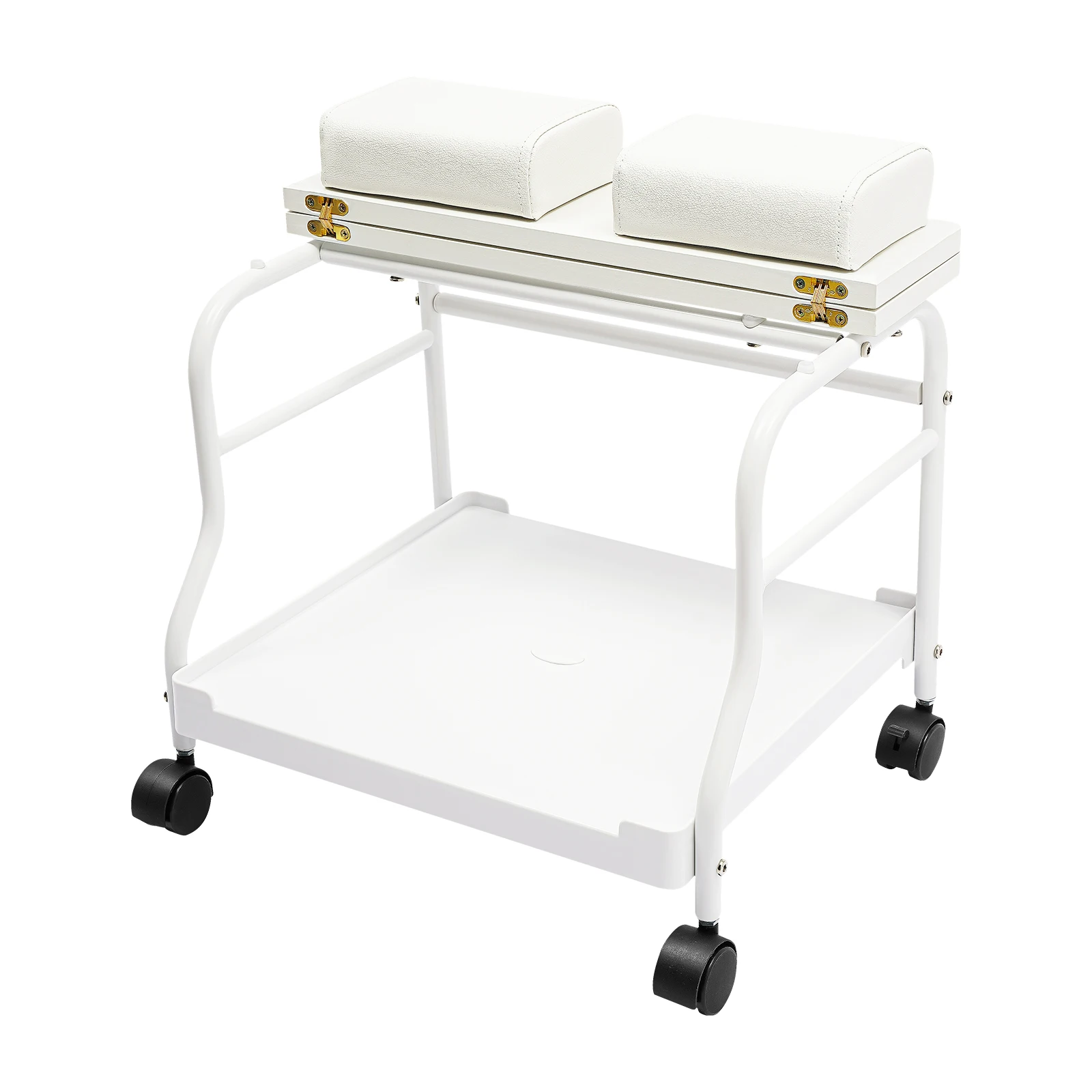 Chariot de pied Portable, chariot de pédicure, chariot de bain de pieds, chariot d'esthéticienne d'ongles de Salon, fournitures de Spa de beauté, blanc