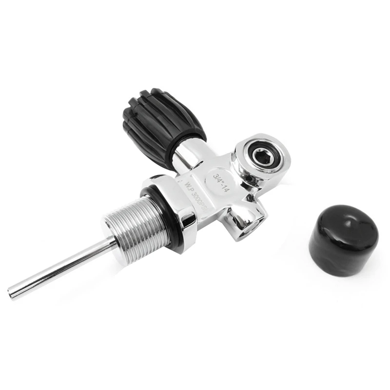 3000Psi 250Bar 3/4-14NPS High Pressure Scuba Diving Tank Valve Cylinder Reducing Valve Replacement Spare Parts Accessories