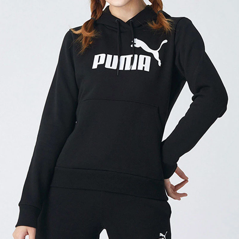 

Оригинальная женская флисовая толстовка Puma с логотипом, повседневная спортивная толстовка с капюшоном 586938-01