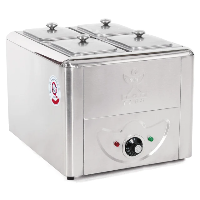 Commercial Display Cabinet Food Warmer for Sauce Soup for Hotels and Restaurants Bain Marie Style