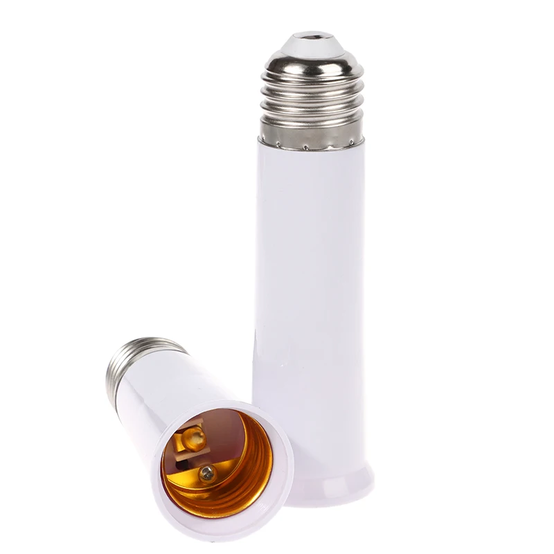 65mm 95mm 120mm E27 To E27 Extender Lamp Holder Base Bulb Extend Extension Socket Adapter LED Light Adapter Converter--White