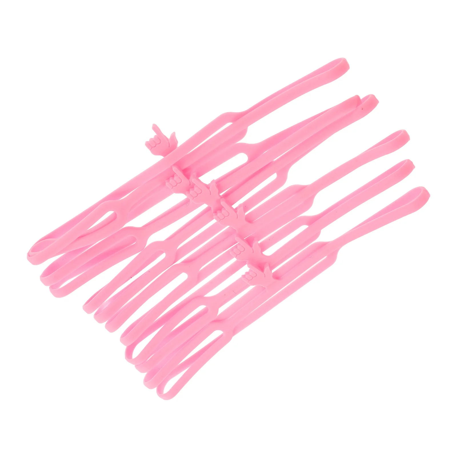 

6Pcs Flexible Silicone Finger Point Bookmarks Lovely Reading Markers Cartoon Page Holder Students Stationery Book Accessories