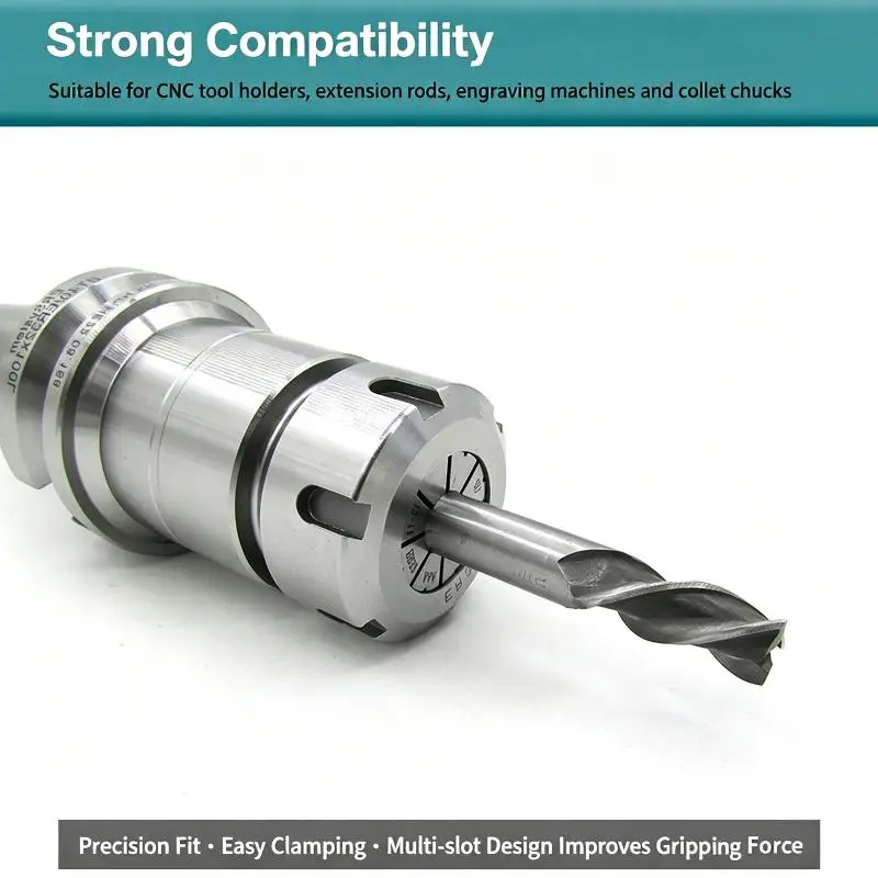 [T] ER11 ER16 ER Spring Collet Chuck 0.005mm Accuracy 0.008mm For CNC Milling Tool Holder Engraving Machine Spindle