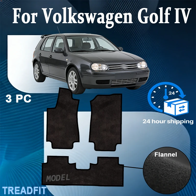 

Nylon Velour Car velour mats front for Volkswagen Golf IV hatchback, variant (1997 1998 1999 2000-2003) -Black