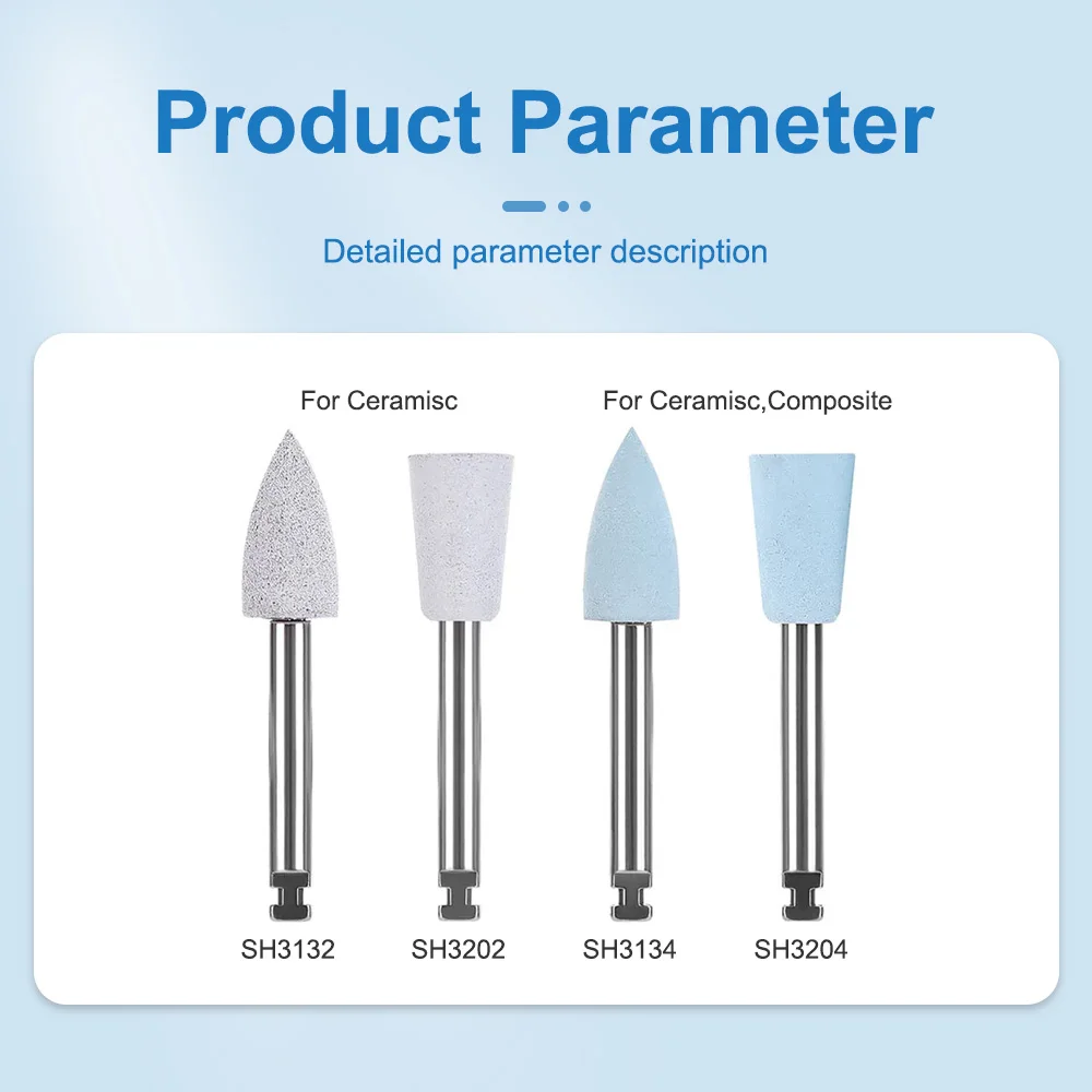 4 unids/caja Kit de pulido de resina compuesta Dental para pieza de mano de baja velocidad RA0304 Kits de pulido de dientes herramientas de pulido de dentista