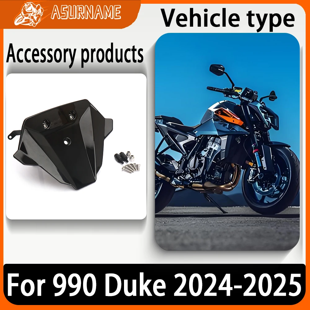

2025 New For 990 Duke 990Duke DUKE 990 2024- Motorcycle Accessories Sport Windshield WindScreen Visor Viser Kit
