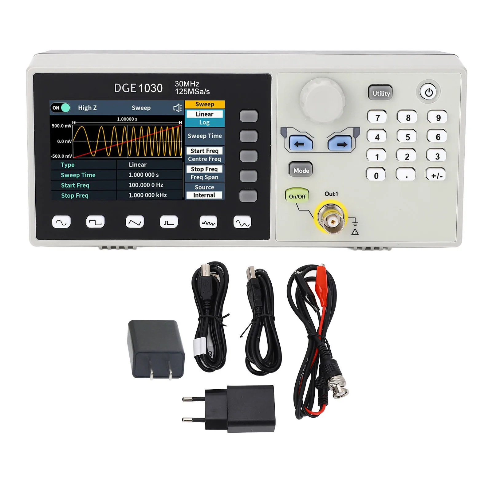 مولد الموجي مولد الموجي التعسفي 1μHz إلى 30MHz المدى 1uHz القرار مولد واحد مولد التردد