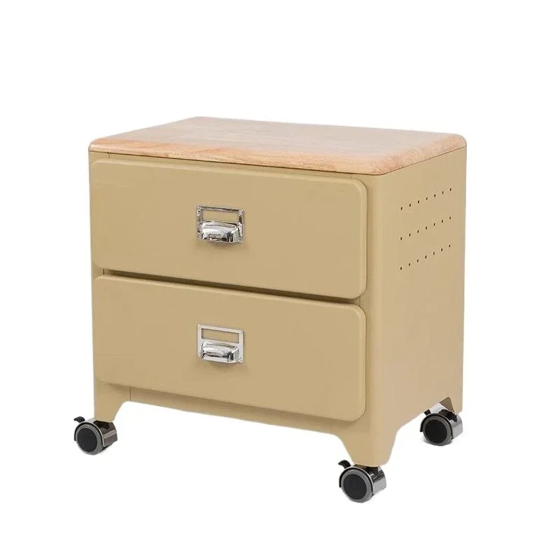trolley storage cabinet multi-functional two-layer Japanese-style chest cabinet with hanging holes