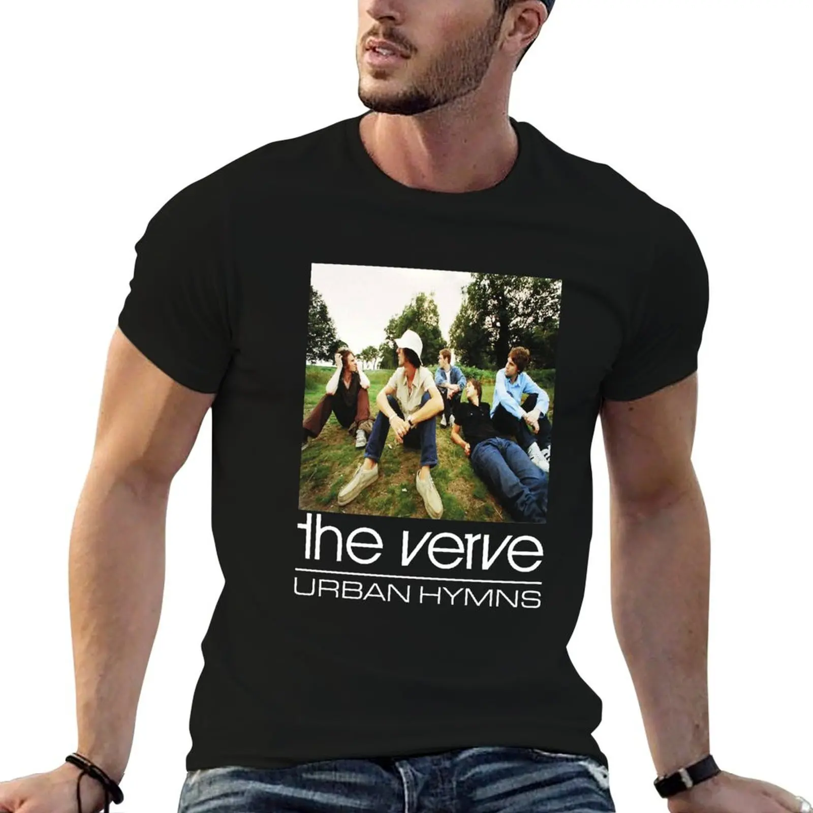 T-shirt pour fan de la groupe de musique alternative The Verve, Richard Ashcroft, chanteur, compositeur, guitariste, batteur, musiciens les plus populaires, cadeau pour fan
