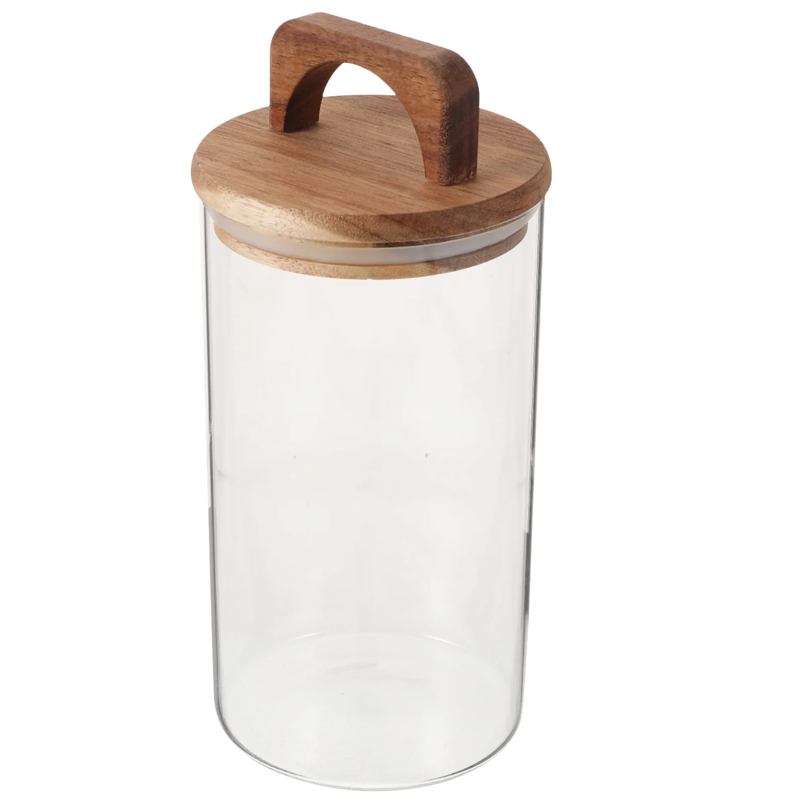 

Transparent Glass Storage Jar Airtight Lid Keeps Food Fresh Ideal for Tea Coffee Candies Dry Goods Desktop Decoration Household