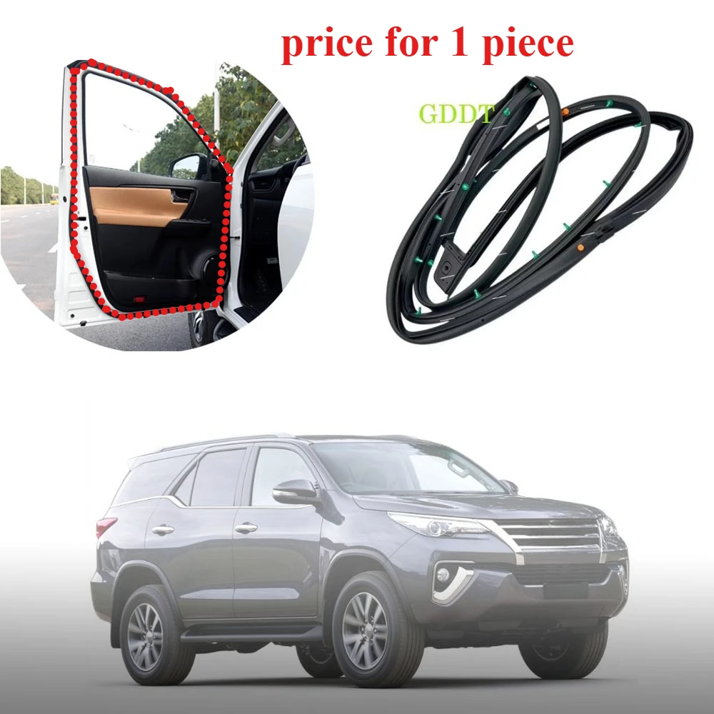 Front Outside Door Rubber with Clips for Toyota Fortuner 2016-2021 67862‑0K121