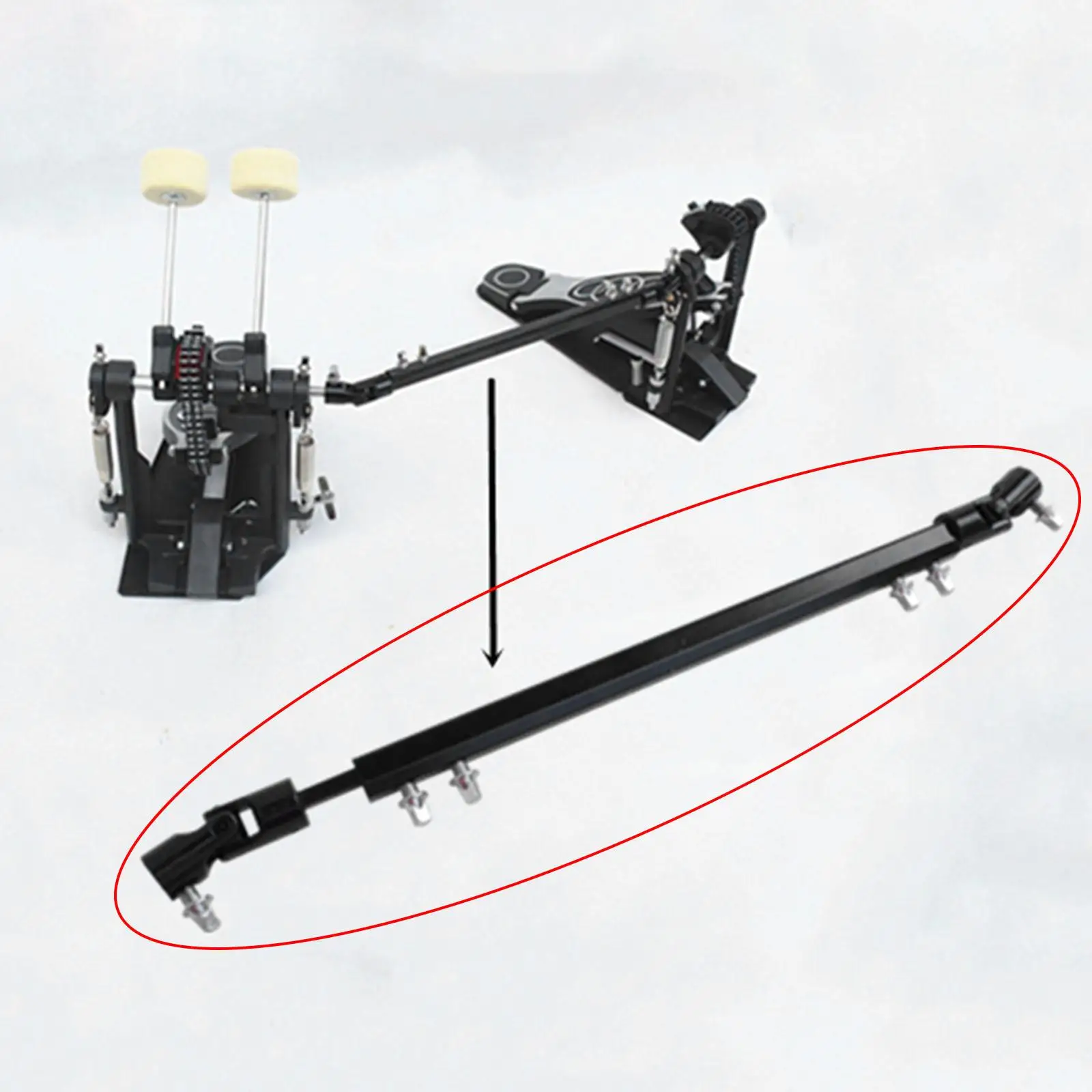 Drum Pedal Drive Shaft Link Connector Sturdy Metal Chain for Double Kick Drum Pedal Parts