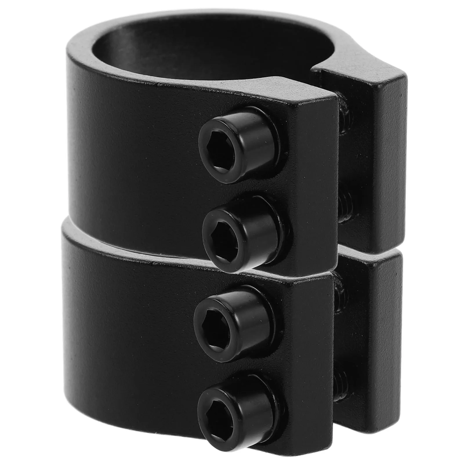 

2Pcs 34.9mm Bike Seat Post Clamp Dual Screw Aluminum Alloy Seat Tube Lock for Enhanced Stability and Quick Adjustment on