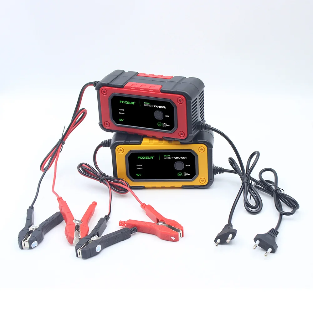 12V7A Fully Automatic Smart Car Motocycle AGM Repair Battery Charger for Calcium Gel AGM Lead Acid Batteries Repair Charger