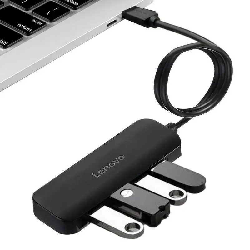 Lenovo 4พอร์ต USB Hub 3.0 USB Splitter 5Gbps พอร์ต USB 3.0อะแดปเตอร์ USB 2.0สำหรับ PC แล็ปท็อปอุปกรณ์เสริมคอมพิวเตอร์ Hub C USB 3.0