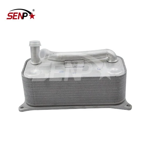 Senpei Auto Parts High Quality Cooling System Engine Oil Cooler For  A6/A8/S8 5.2 Quattro 2003-2008 OEM 07L 117 021 F